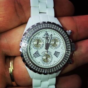 Women’s/ Girls Techno By JPM Diamond Watch Ceramic